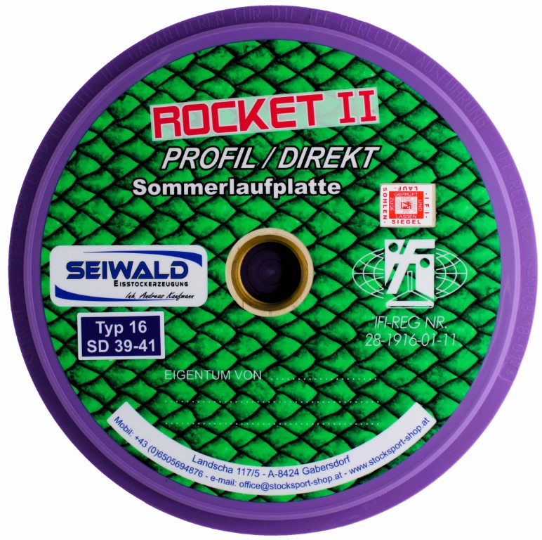 SEIWALD Rocket II Profil Lila / Sehr schnelle Stockplatte
